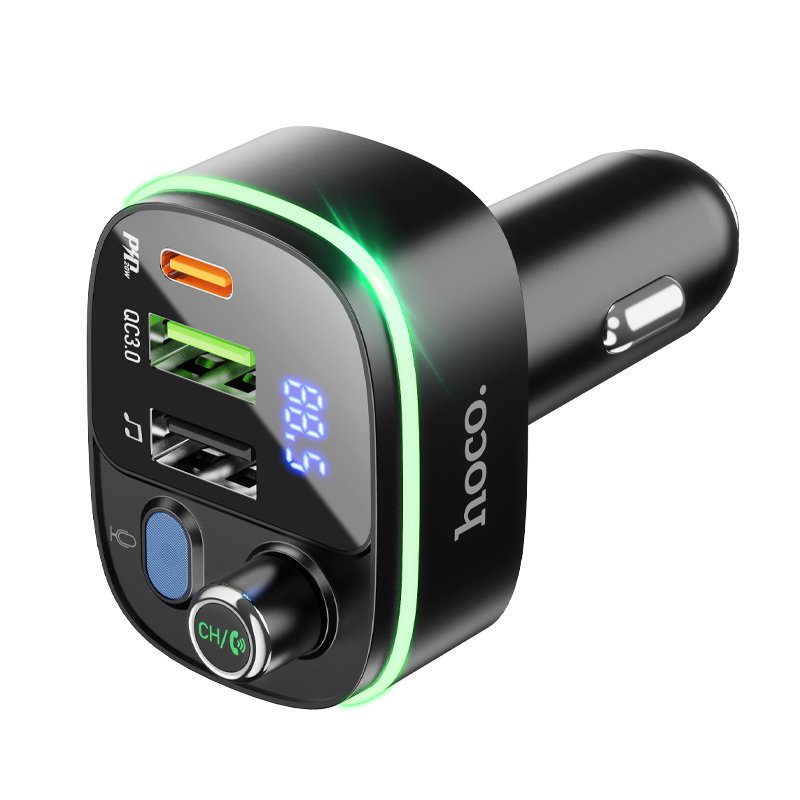 FM Модулятор HOCO E62 Fast PD20W+QC3.0