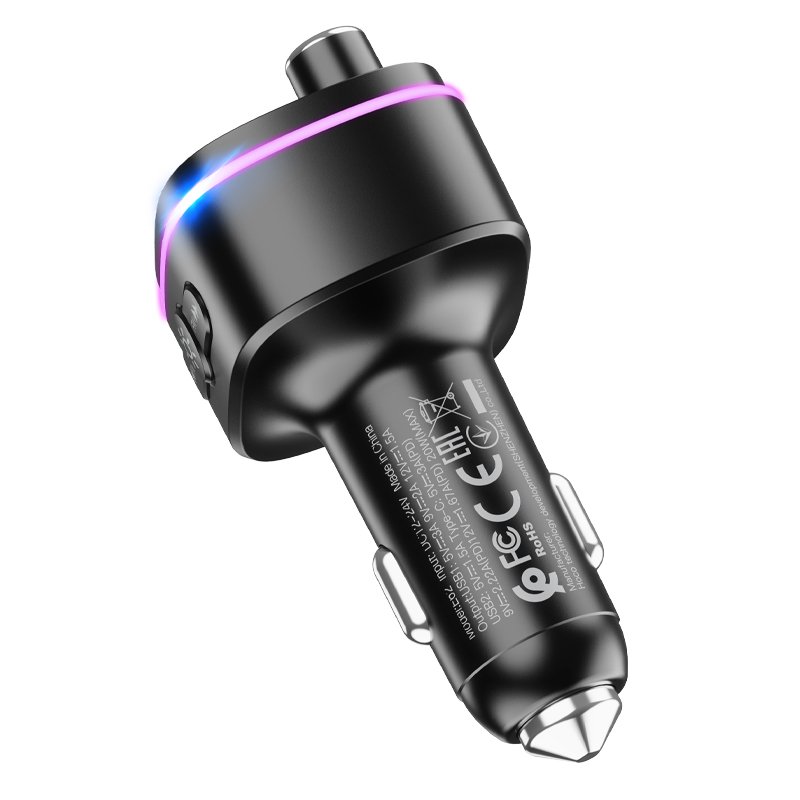 FM Модулятор HOCO E62 Fast PD20W+QC3.0