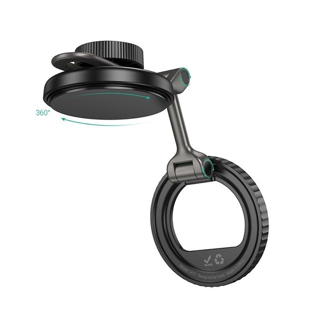 Автодержатель Hoco H77 View folding magnetic ring (center console)