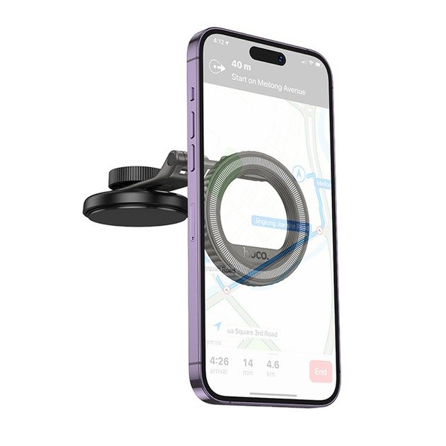 Автодержатель Hoco H77 View folding magnetic ring (center console)