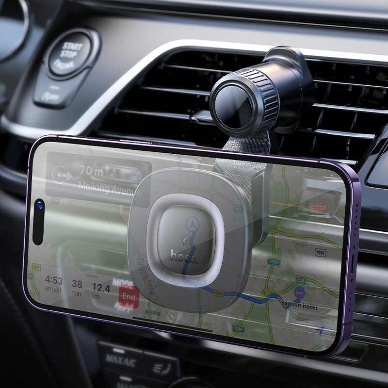 Автодержатель Hoco HW30 Crown magnetic wireless (air outlet)