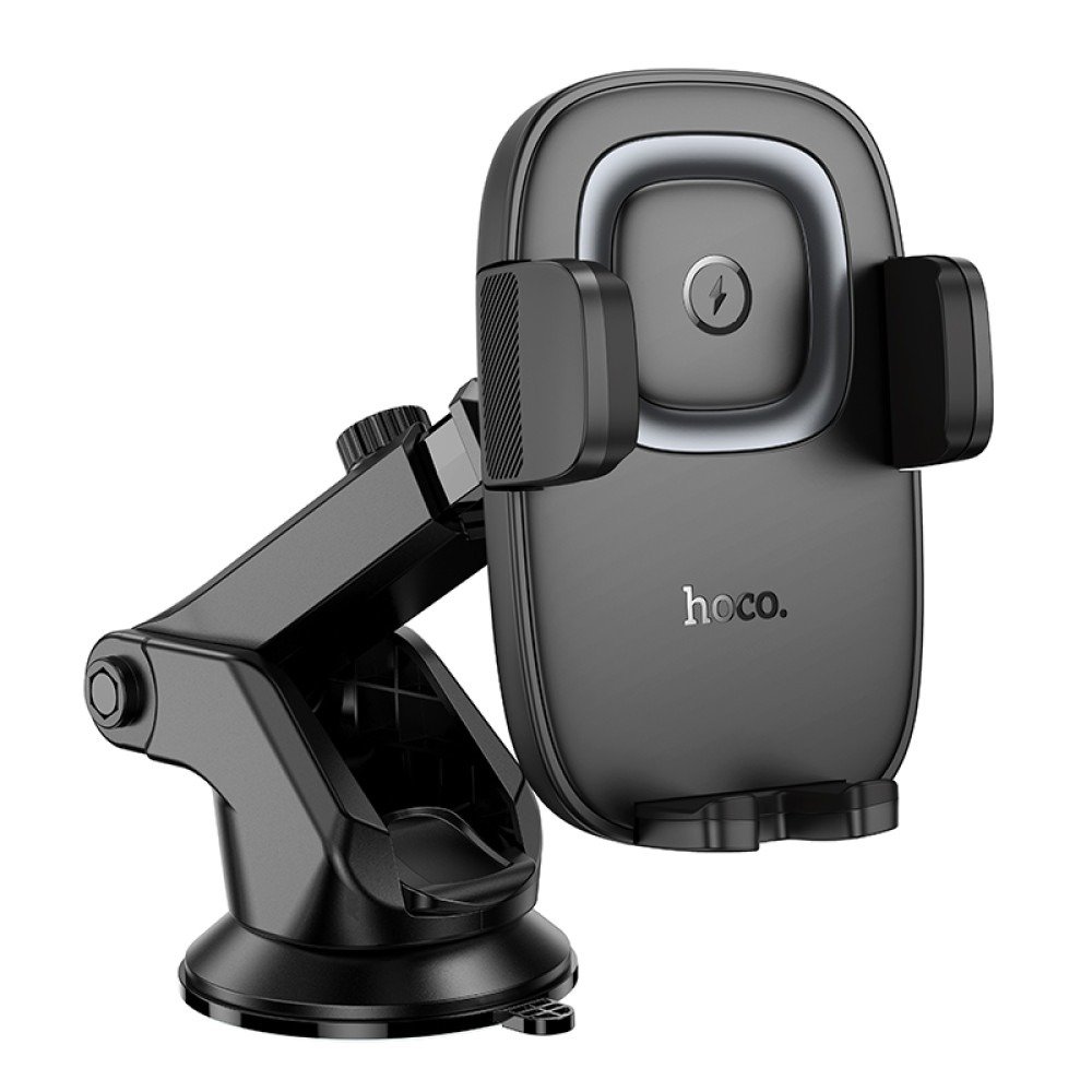 Автодержатель Hoco HW32 Crown push-type wireless (center console)
