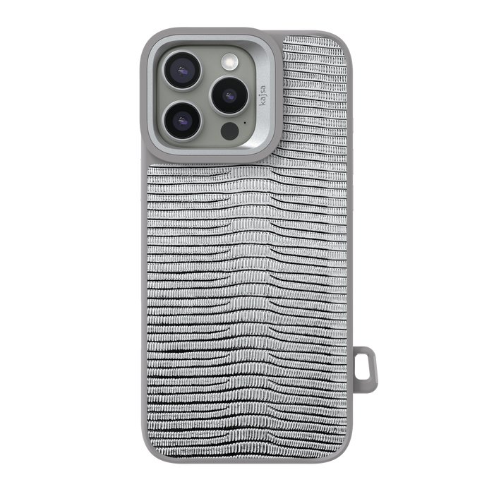Kajsa Glamorous Collection Metallic Glossy Lizzar V.2 back case for iPhone 16 Pro Max