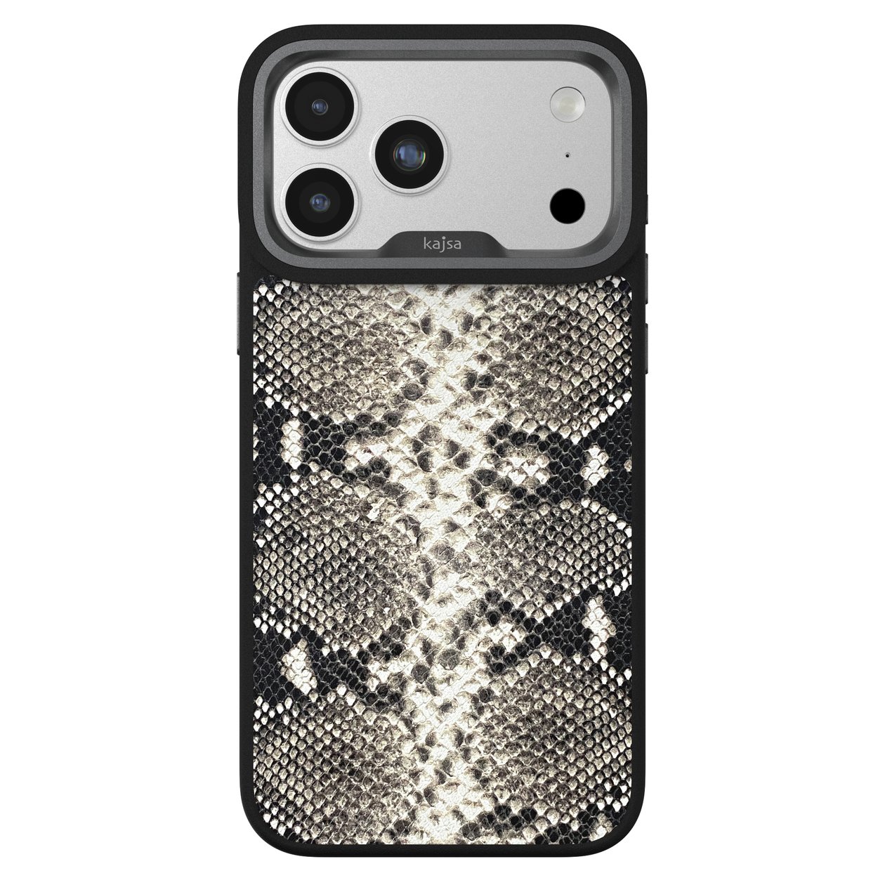 Kajsa Glamorous Collection Genuine Leather Snake Pattern Case iPhone 17 Pro Max