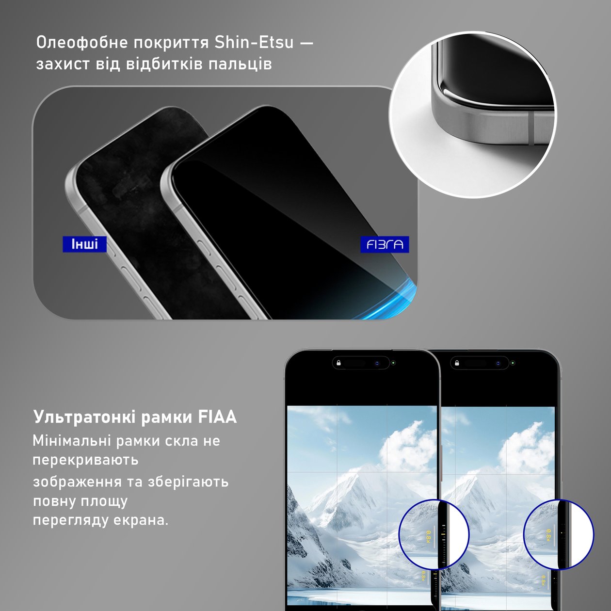 Защитное стекло FIBRA Privacy Glass iPhone 17 Pro Max