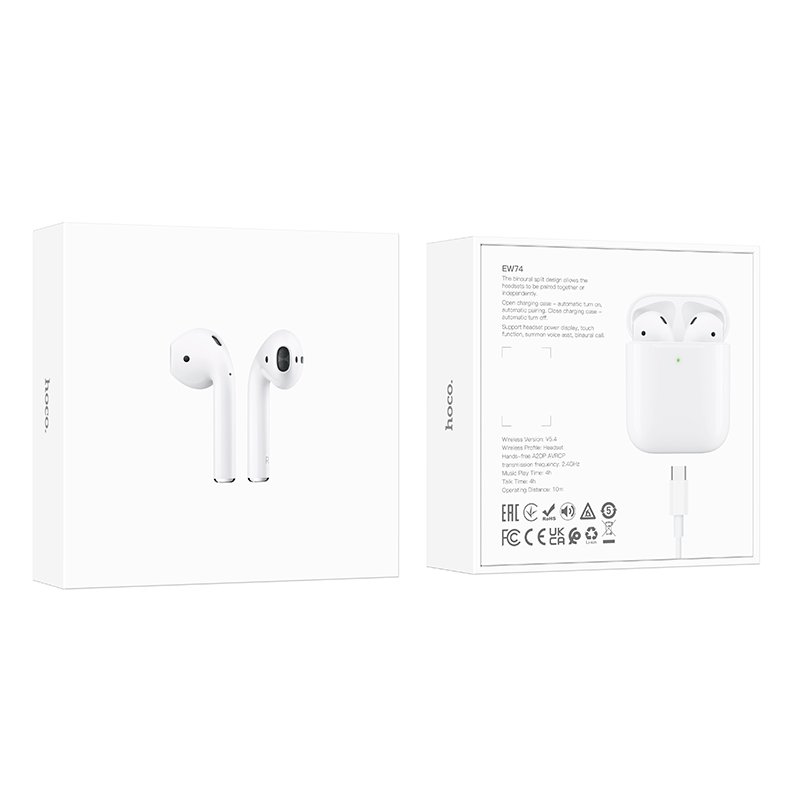 Наушники (вкладыши) TWS Hoco EW74 stereo