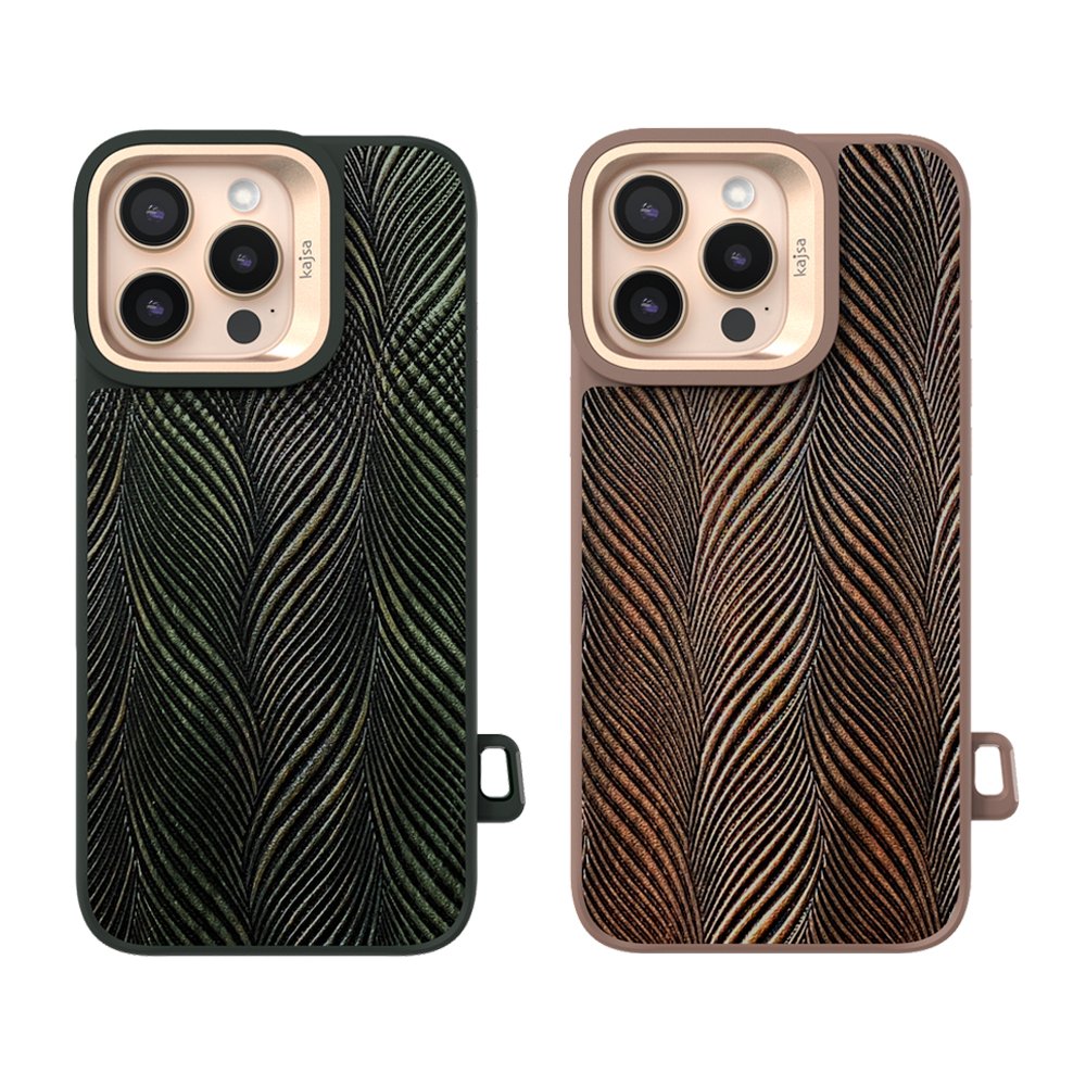 Kajsa Glamorous Collection Herringbone back case for iPhone 16 Pro