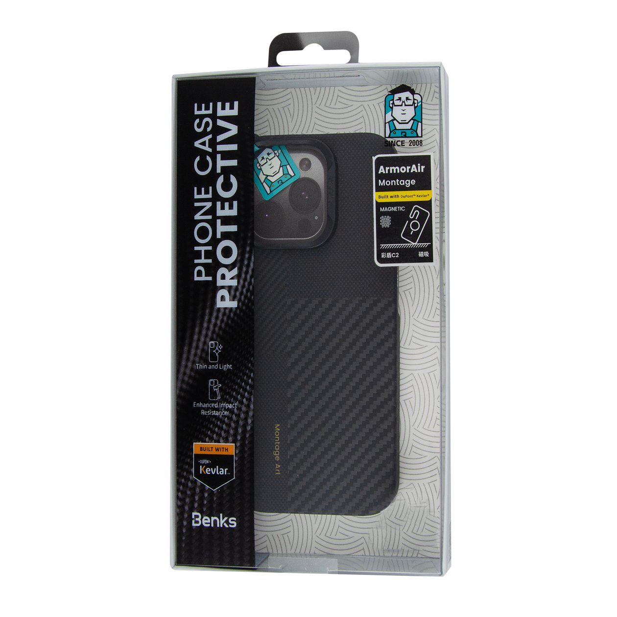 Benks ArmorAir Montage Case Built with Kevlar iPhone16 Pro