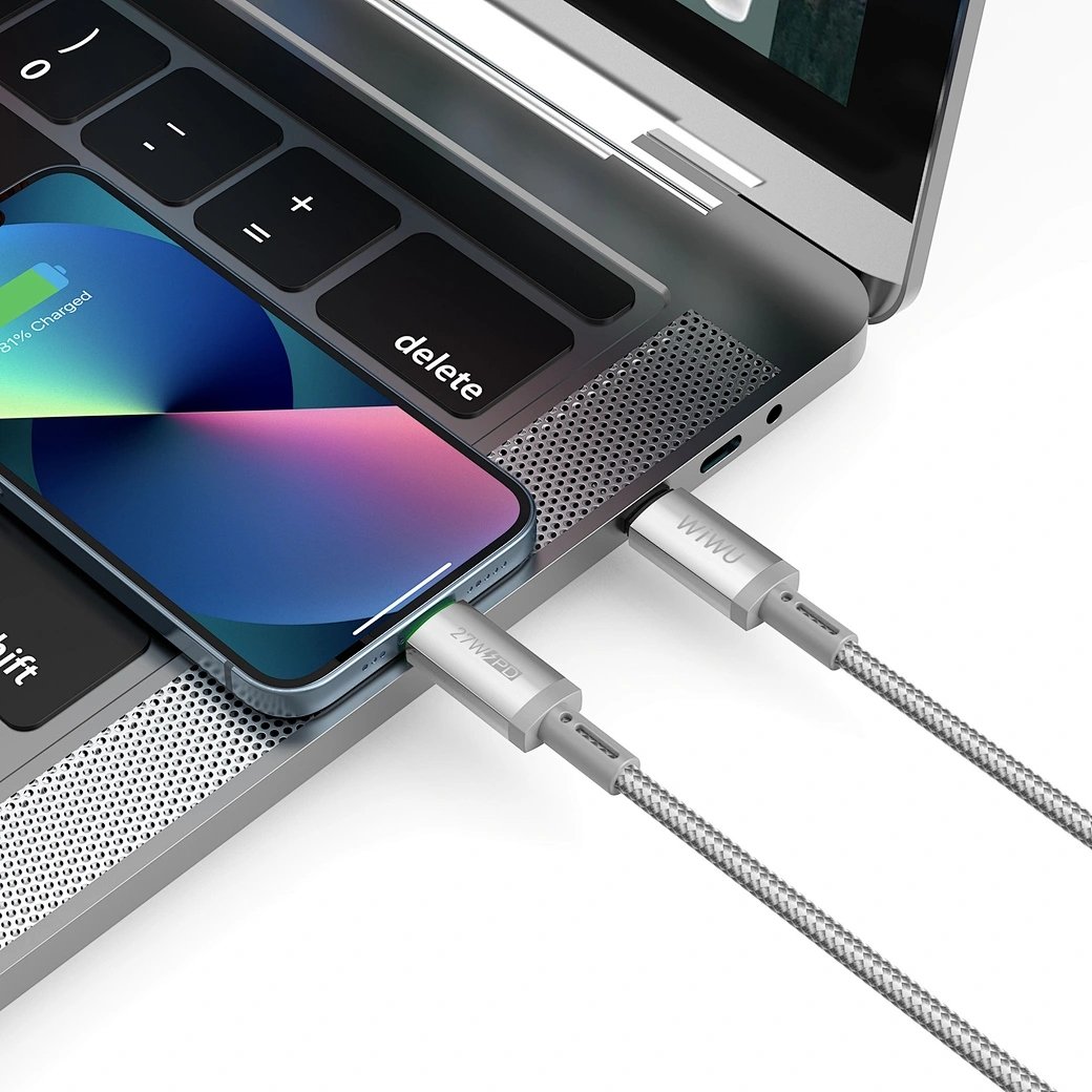 WIWU Кабель Wi-C083 27W Maglink Magnetic Cable C-L 1M