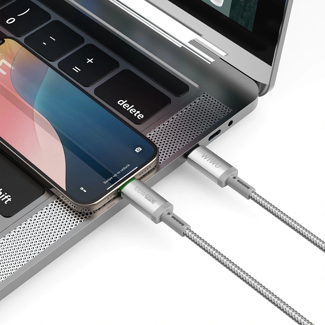 WIWU Кабель Wi-C084 C-C Maglink Magnetic Cable 100W