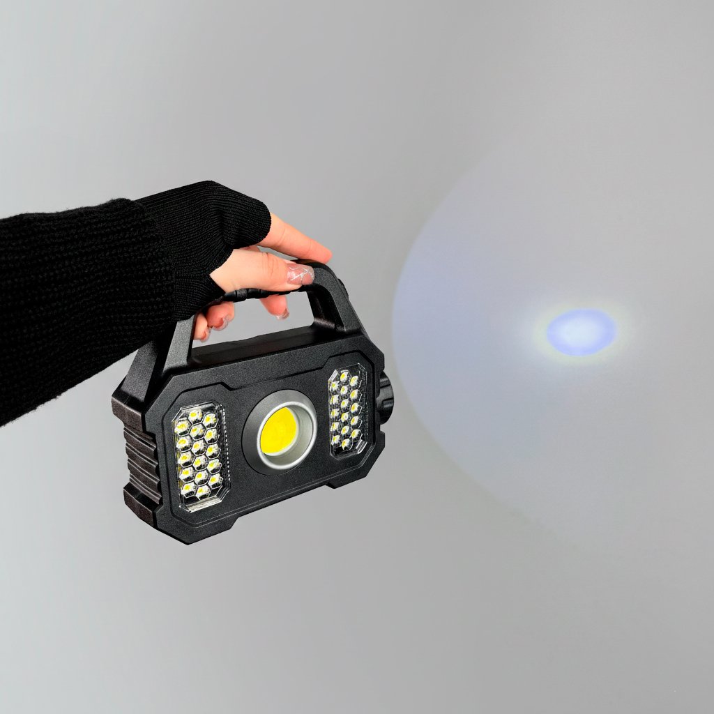Фонарь аккумуляторный LED YT-880 + SOLAR
