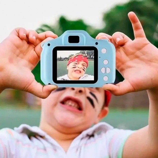 Детская камера XO XJ01 Cartoon Dual Lens with Silicone Cover
