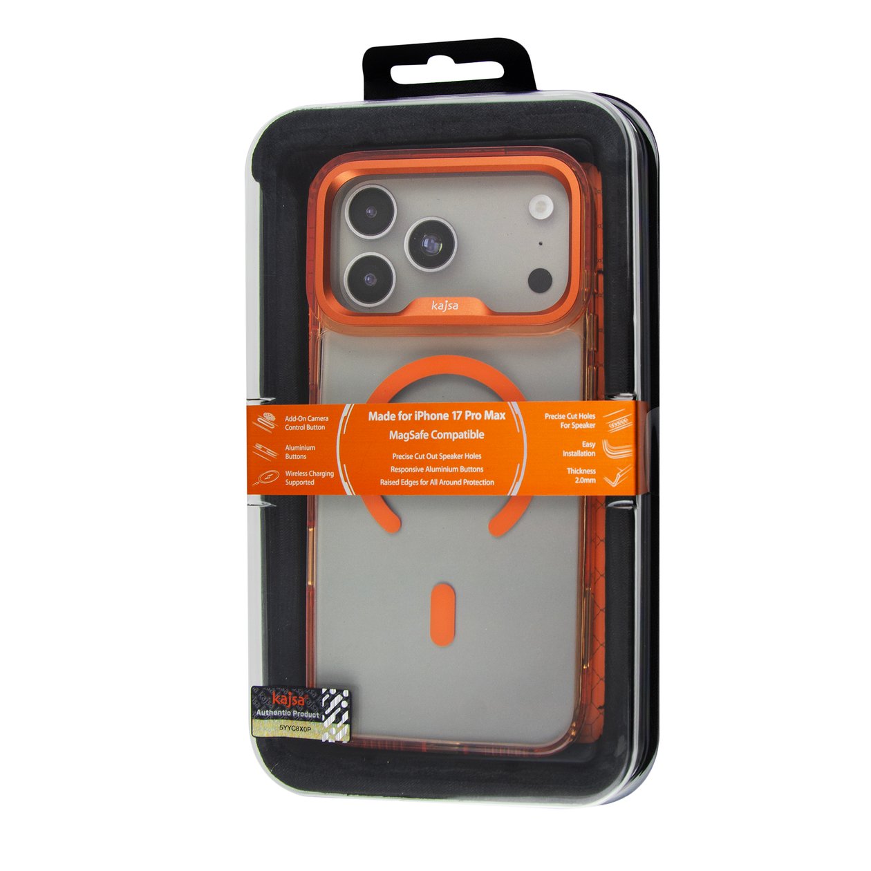 Kajsa Trans-Shield  back case iPhone 17 Pro Max/18 Pro Max