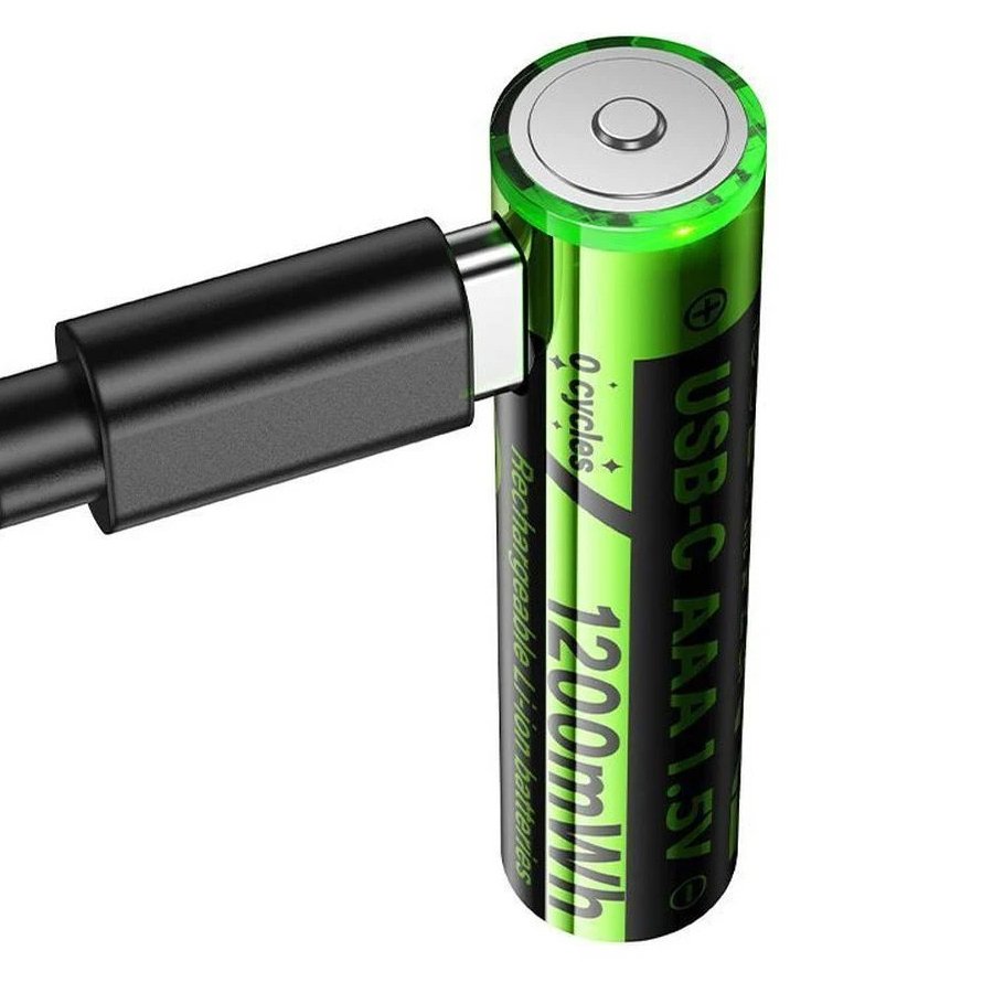 Аккумуляторные батарейки HOCO JA4 (AAA) 320mAh USB-C