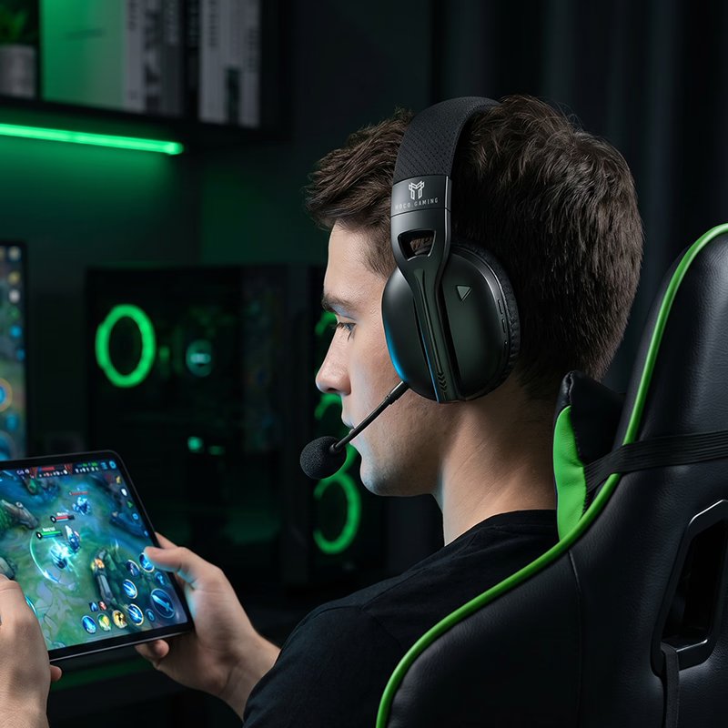 Игровые наушники с микрофоном (Полноразмерные) Hoco W114 Magic four-mode gaming