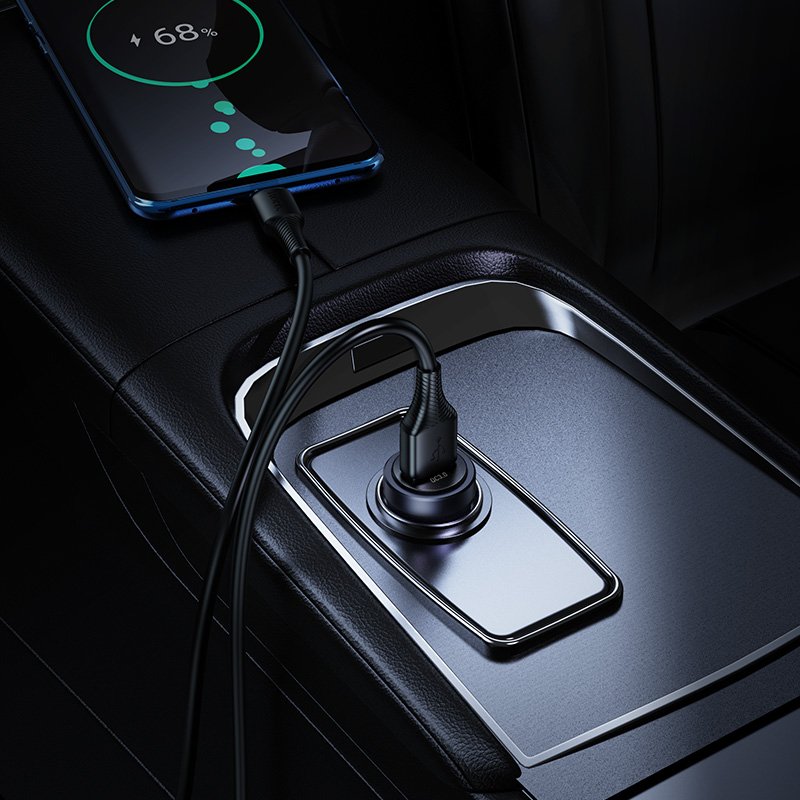 АЗУ Hoco Z62 Energy single-port QC3.0 car charger