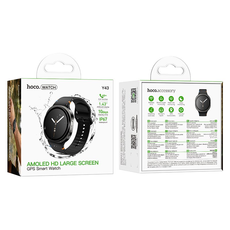 Смарт Часы Y43 AMOLED Smart watch(call version)