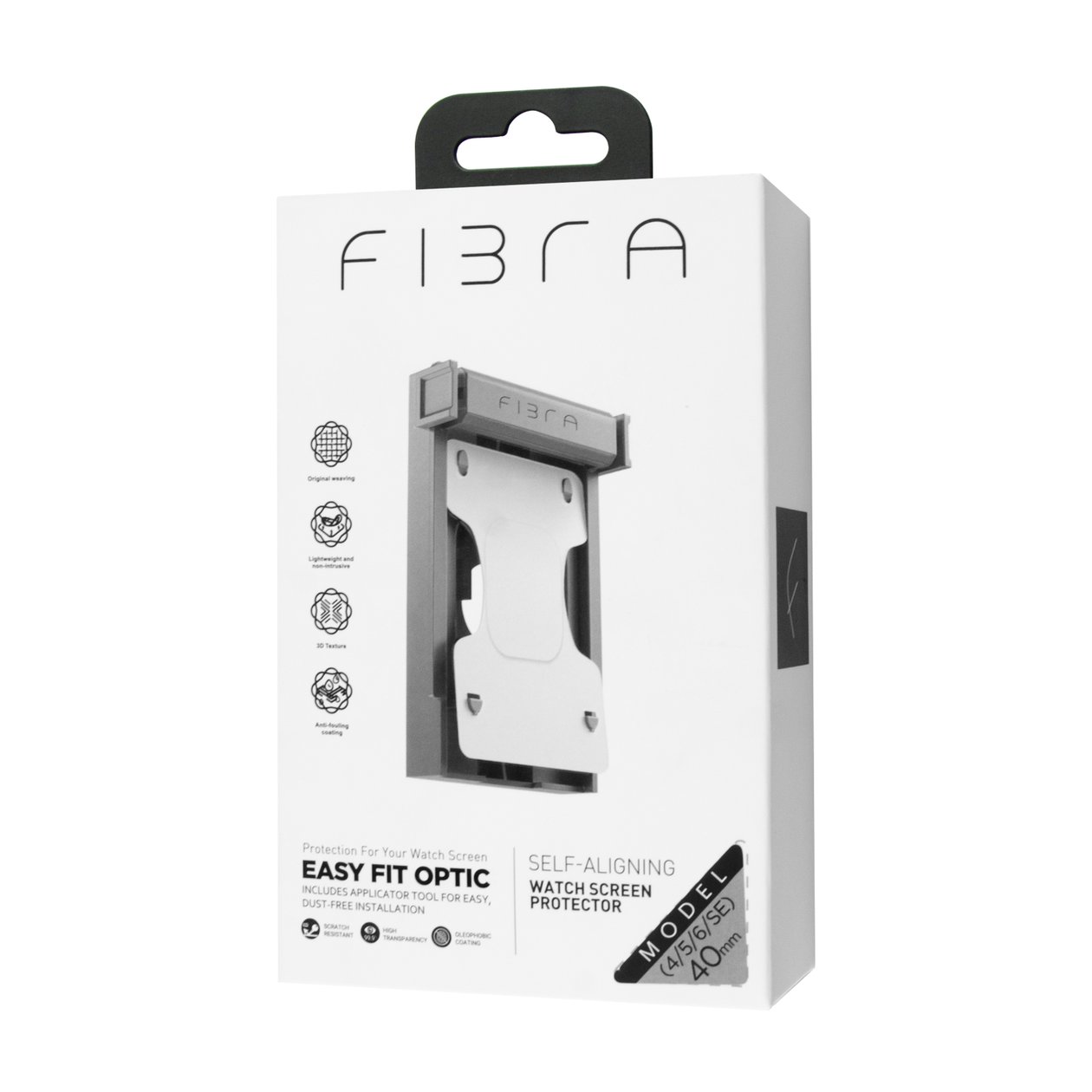 FIBRA Screen Protector with Applicator 40 mm (iWatch 4/5/6/SE)
