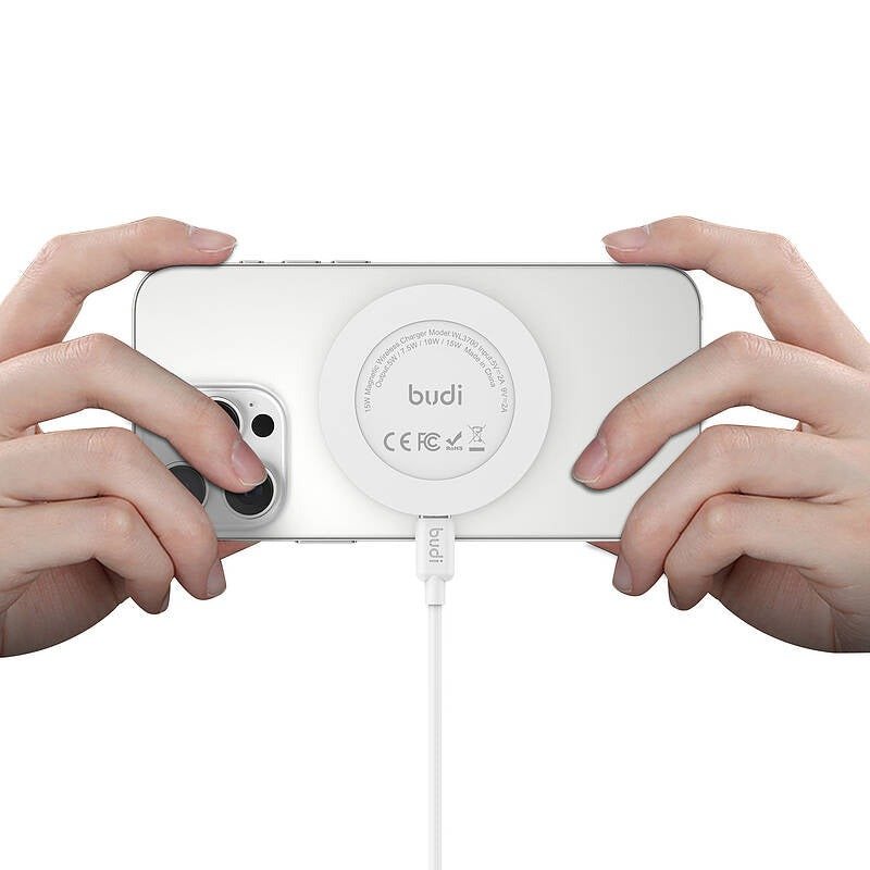 WL3700W - Budi MagSafe 15W Wireless Faster Charger