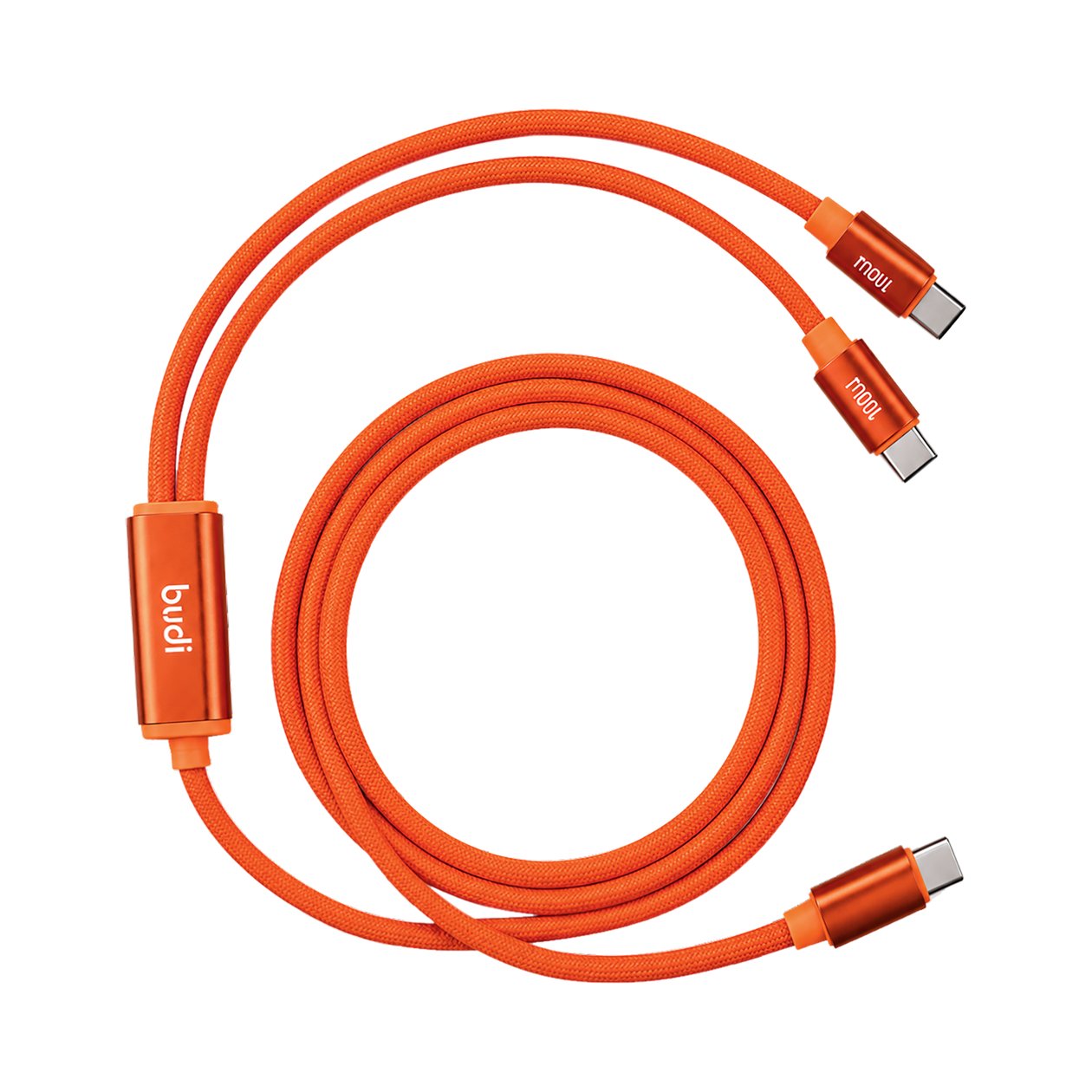 DC271TTT15C - Budi 2 in 1 Type-C to Type-C+Type-C