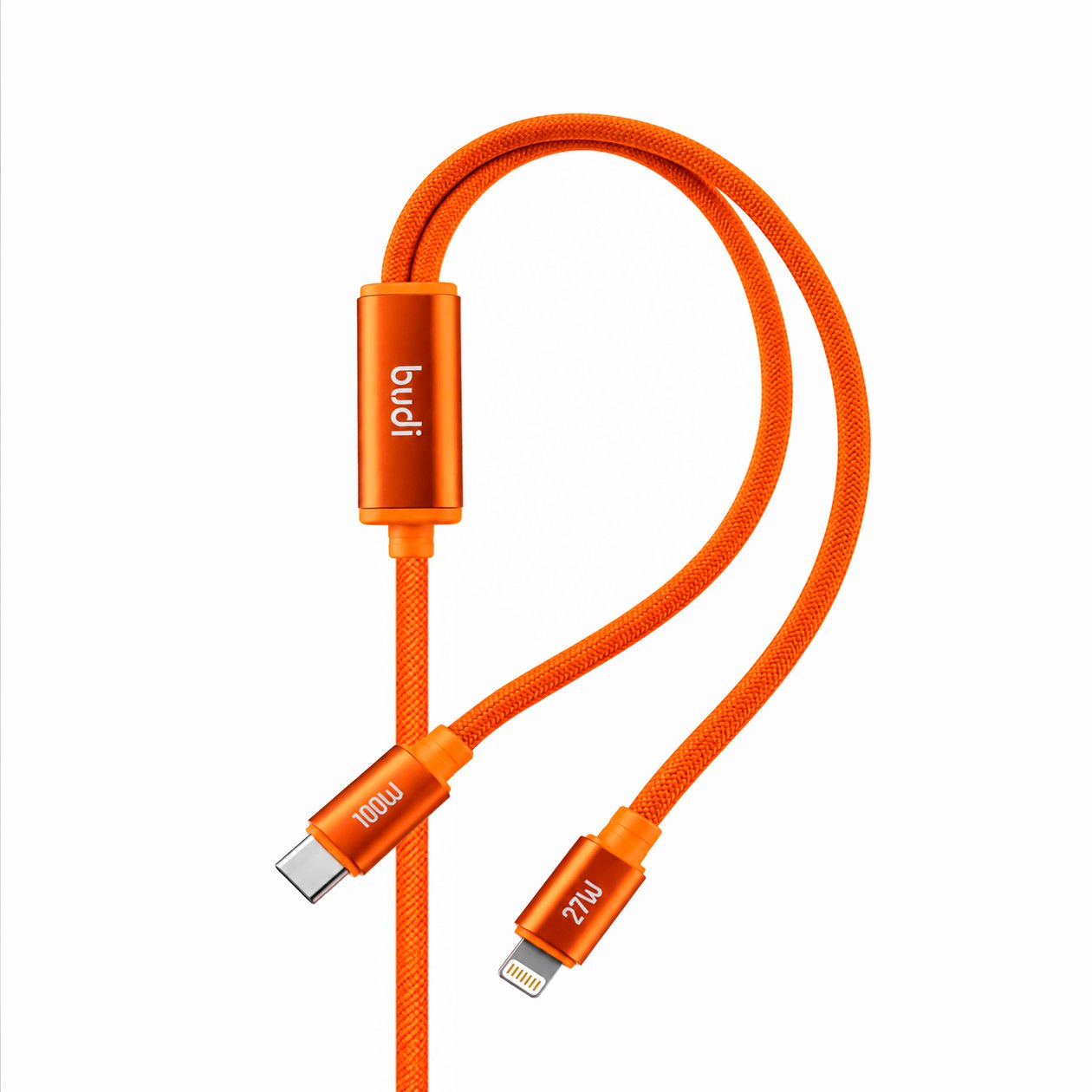 DC271TTL15C - Budi 2 in 1 Type-C to Type-C+Lighting