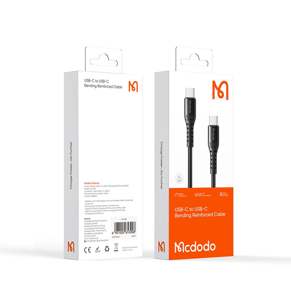 Кабель MCDODO CA-5641 C to C 60W 1m