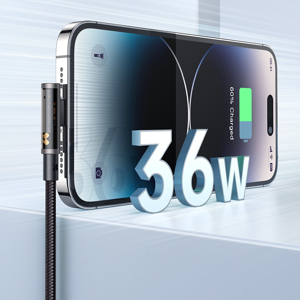 Кабель MCDODO CA-3390 90 Degree C to L 36W 1.2m