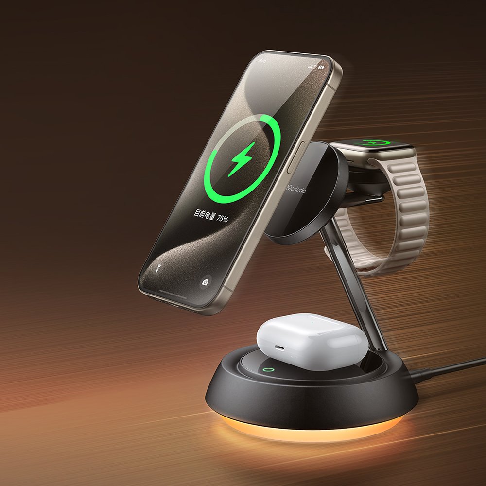 БЗУ MCDODO CH-4952 3 in 1 Magnetic Wireless Charging Stand