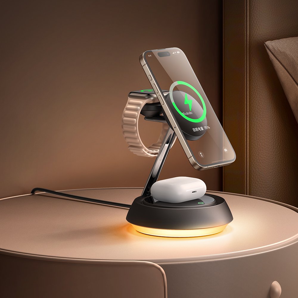 БЗУ MCDODO CH-4952 3 in 1 Magnetic Wireless Charging Stand