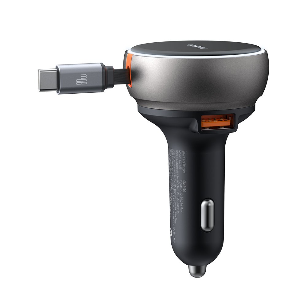 AЗУ MCDODO CC-4850 Car Charger 80cm retractable USB-C Cable 80W 1A