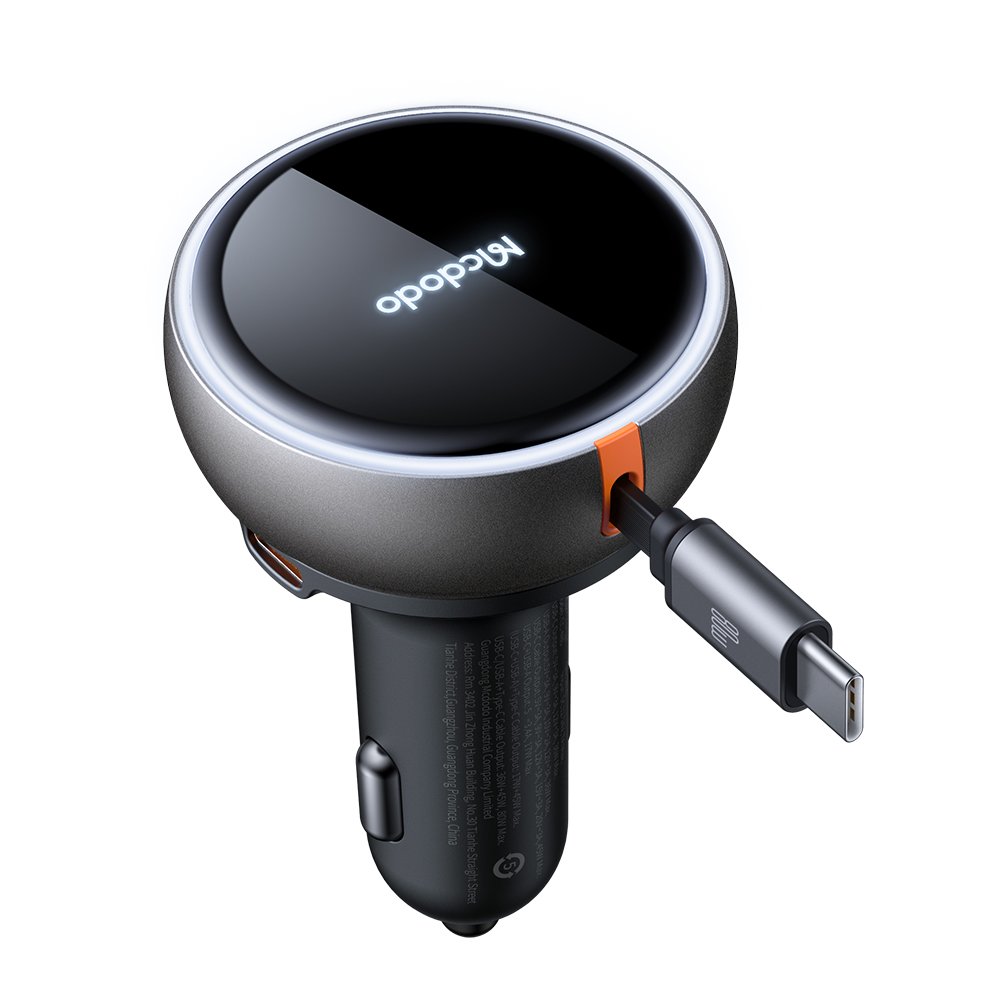 AЗУ MCDODO CC-4850 Car Charger 80cm retractable USB-C Cable 80W 1A