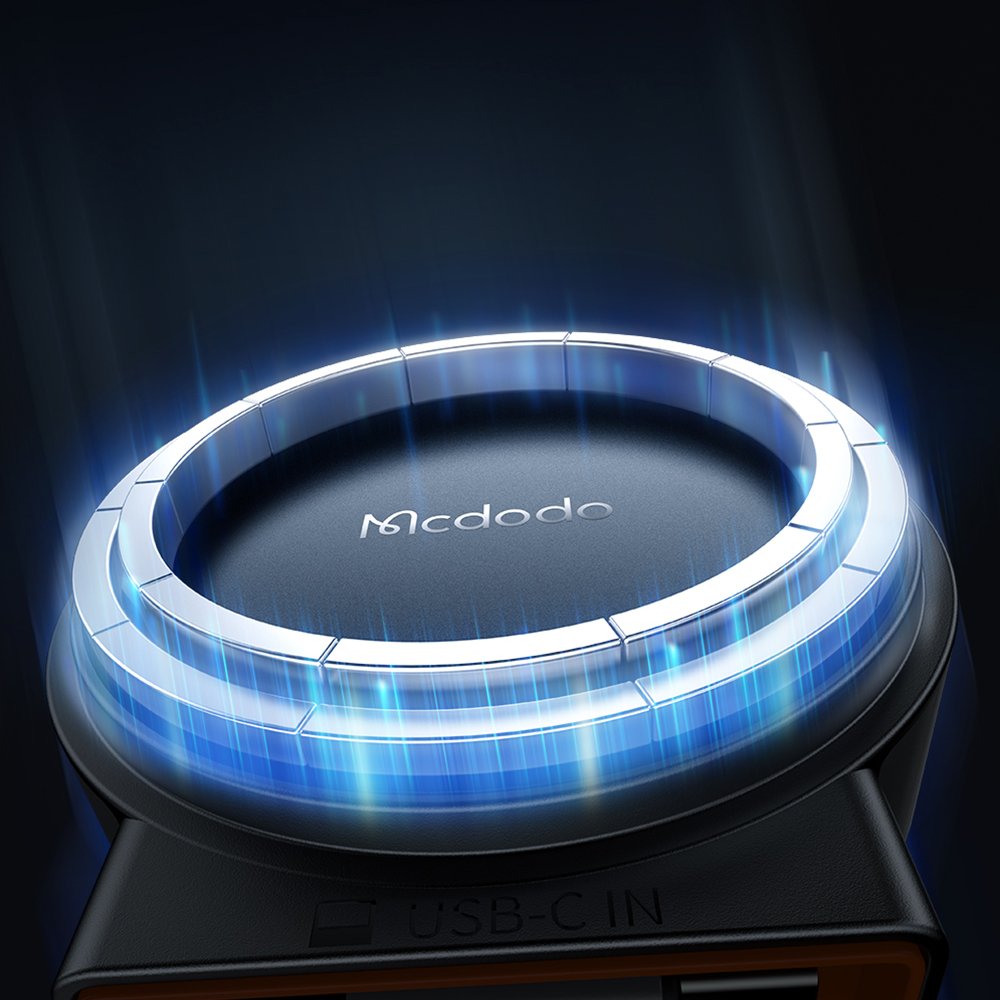 Автомобильный держатель MCDODO CH-3000 Magnetic Wireless Car Charger 15W with retractable cable