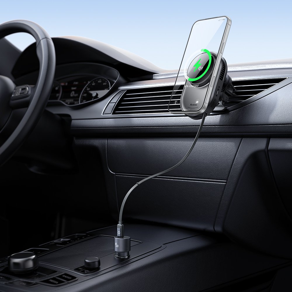 Автомобильный держатель MCDODO CH-8400 Magnetic Wireless Car Charger 25W with 45W Charger