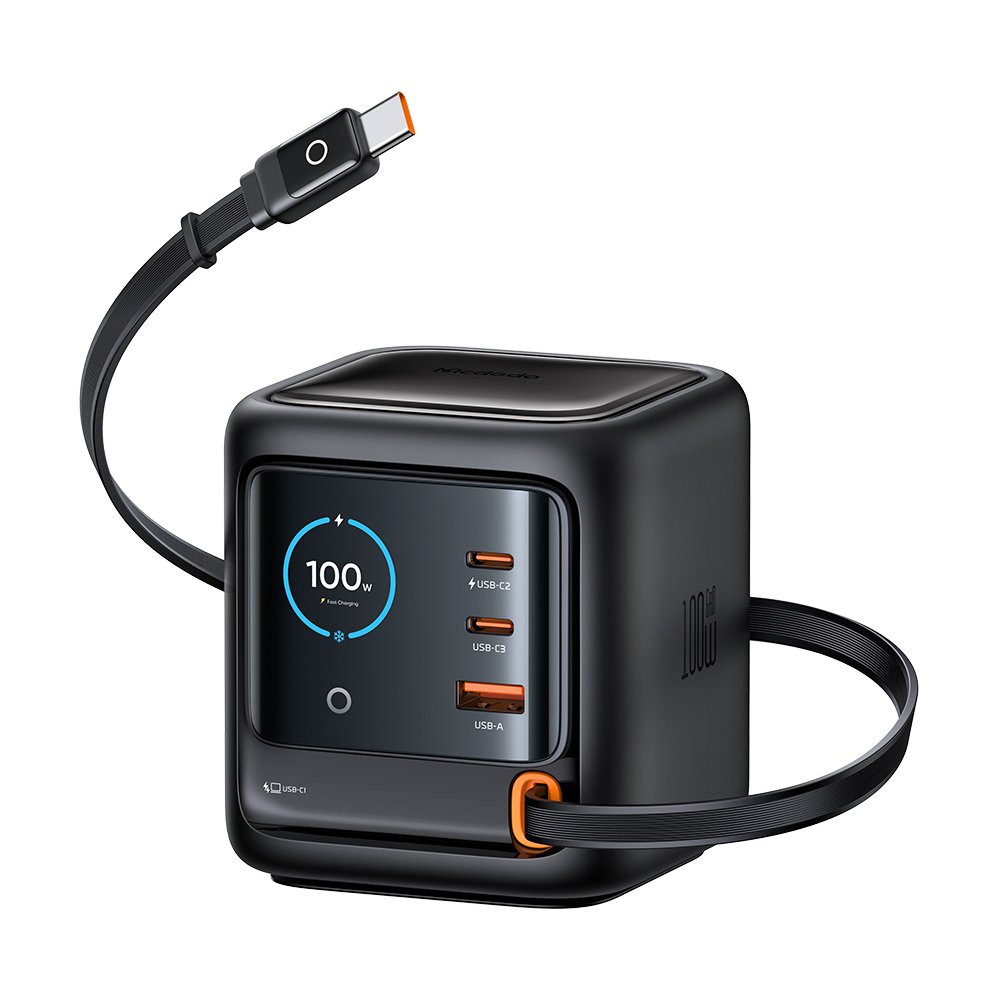 СЗУ MCDODO CH-1391 Power Station with Built-In Retractable Cable 100W 3C+1A
