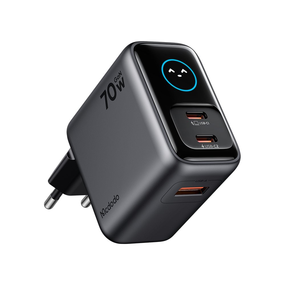СЗУ MCDODO CH-4190 Smart Charger with Color Display 70W 2C1A