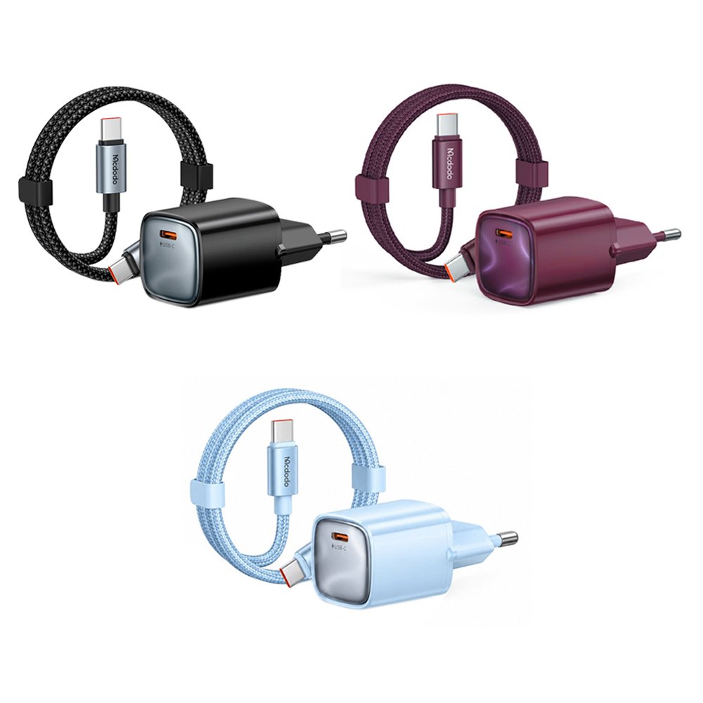 СЗУ MCDODO CH-8262/8264/8265 GaN Mini Fast Charger KIt(EU) +C to C cable 1.2m 65W 1C