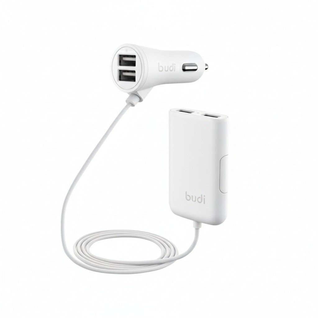 M8J068 - Car charger Budi 4 USB 1.8m 7.2A
