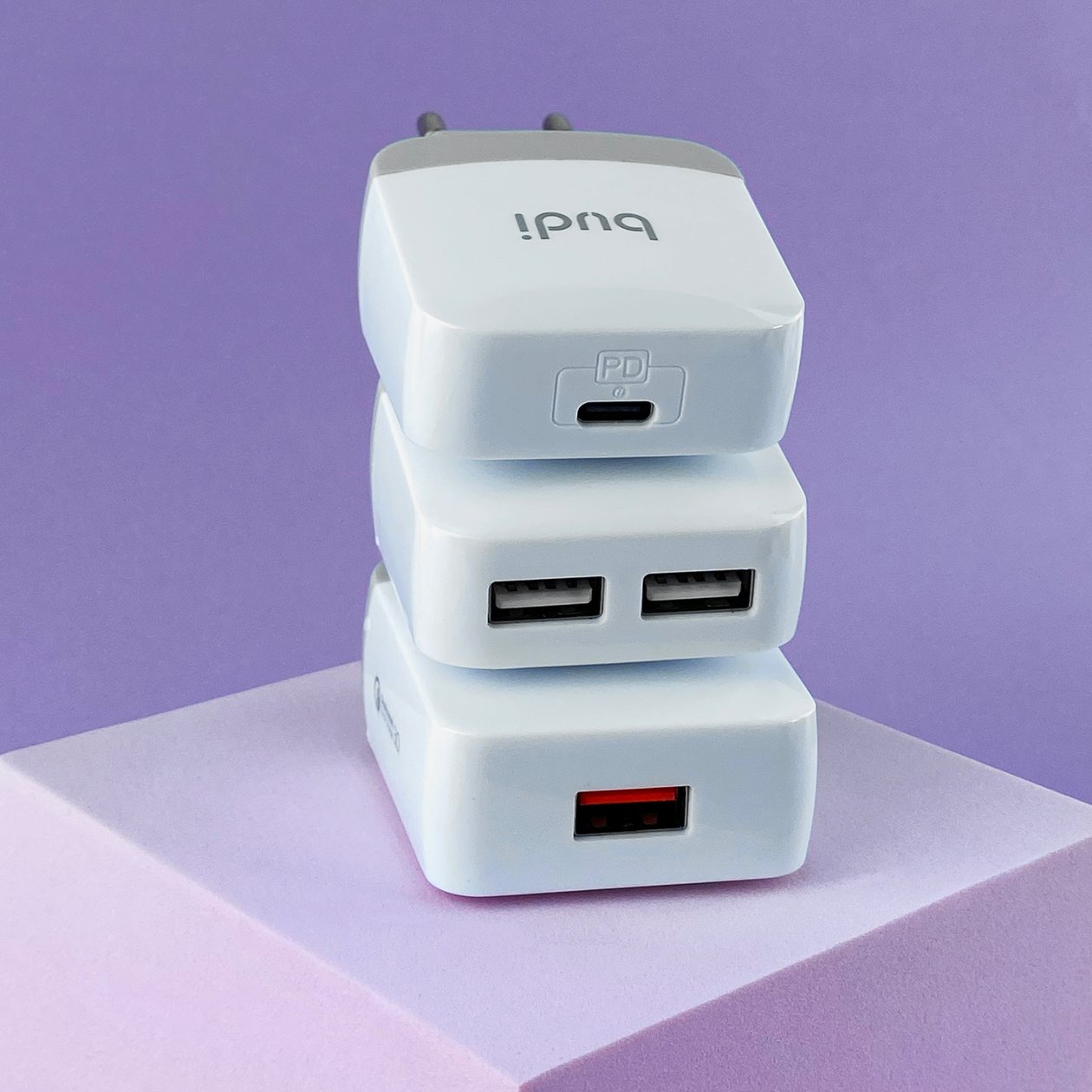 M8J940QE(AC940QEW) - Home Charger Budi 1 USB 3.6A with QC3.0 EU plug