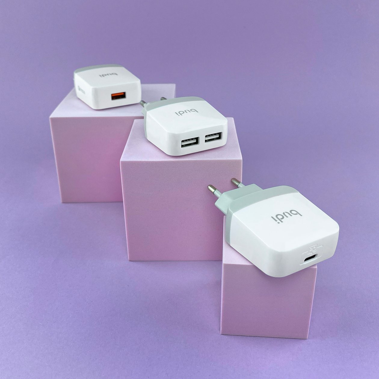 M8J940QE(AC940QEW) - Home Charger Budi 1 USB 3.6A with QC3.0 EU plug