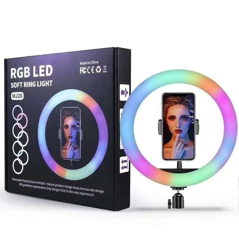 Кольцевая лампа Ring Light RGB LED MJ-26 26 см
