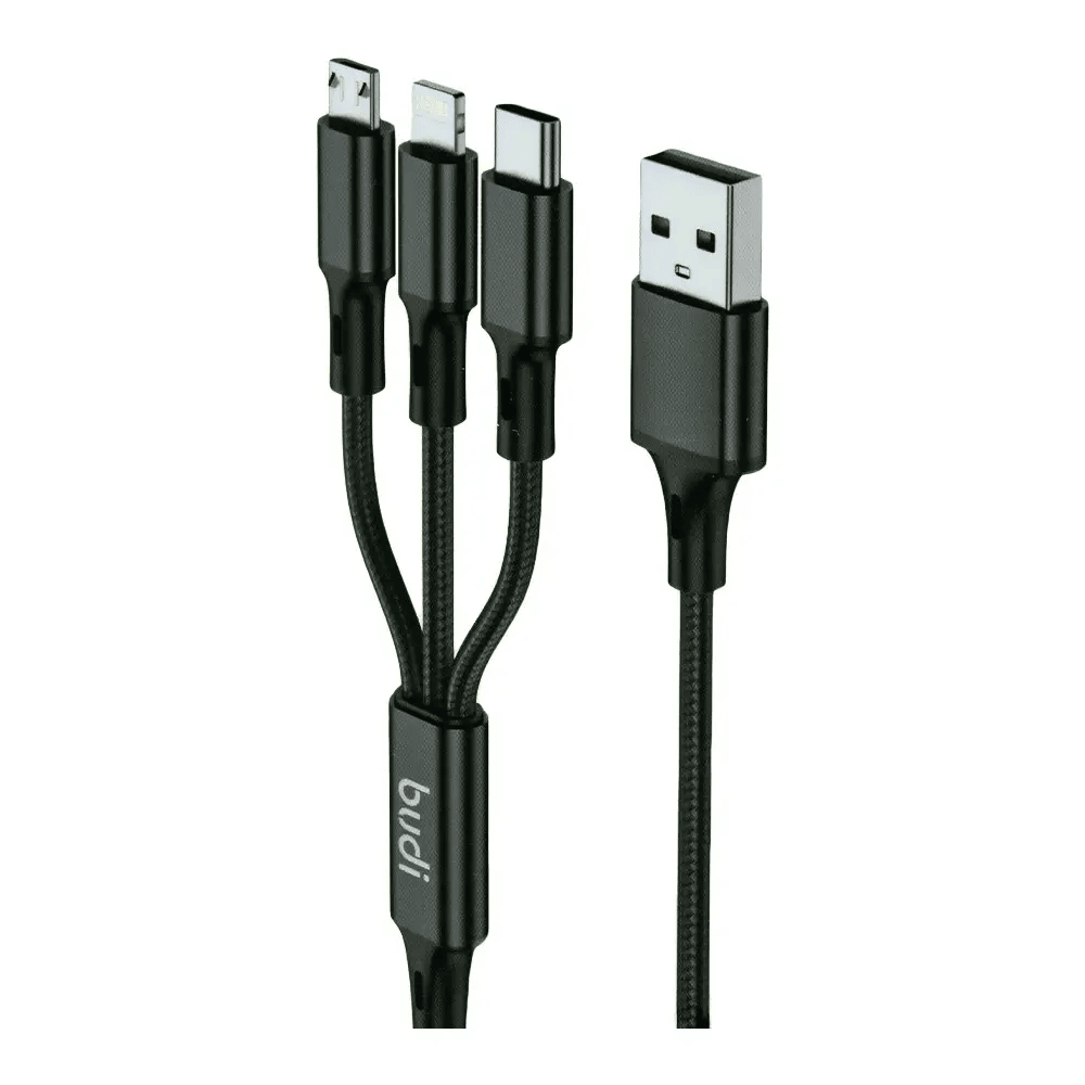DC203A8B - Budi 3 in 1 USB Cable