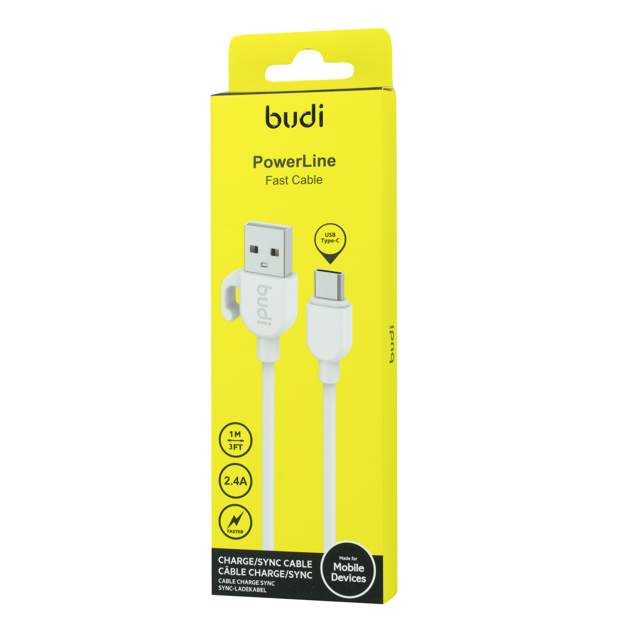 DC227T10W 1m 2.4A Type-C USB Cable