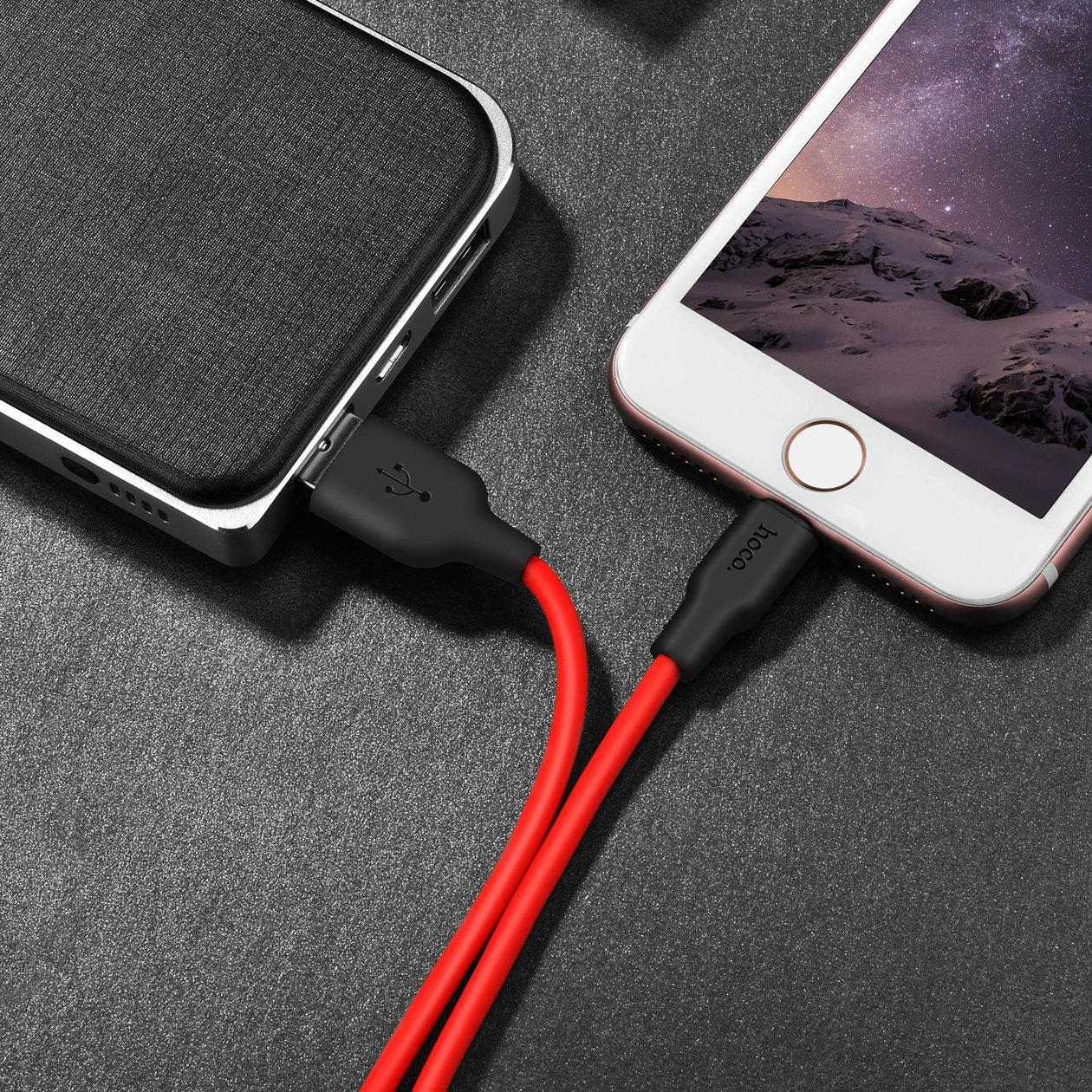 Кабель Hoco X21 Plus Silicone Lightning (1m)