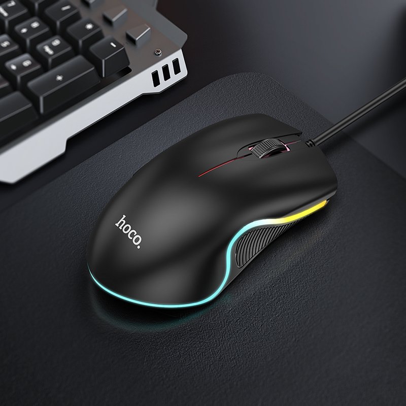 Мышь проводная Hoco GM19 Enjoy gaming luminous wired mouse