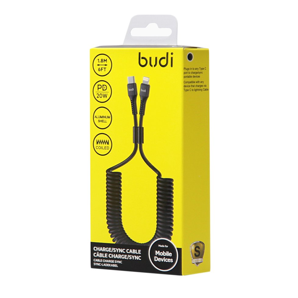DC210TLS Budi Type-C to lightning cable Budi 1,8m 20W