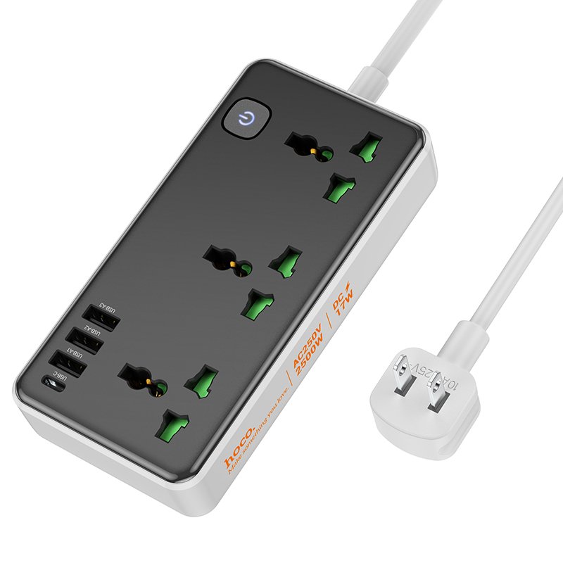 Сетевой Фильтр Hoco AC7 Storm 3-position socket(1C3A)