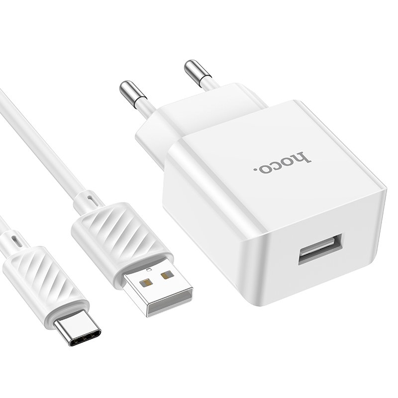 СЗУ Hoco C106A Leisure single port charger set (Type-C)