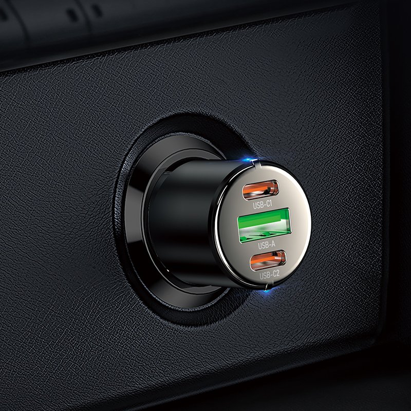 АЗУ Hoco NZ6 PD45W 3-port(2C1A) car charger