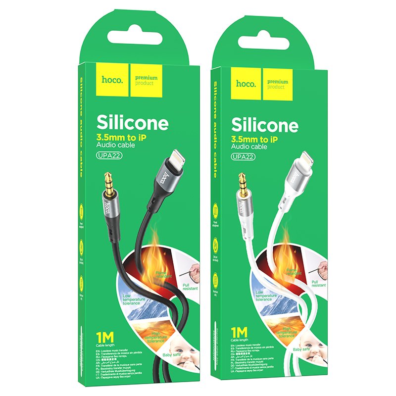 Аудио кабель Hoco UPA22 iP silicone digital audio conversion cable