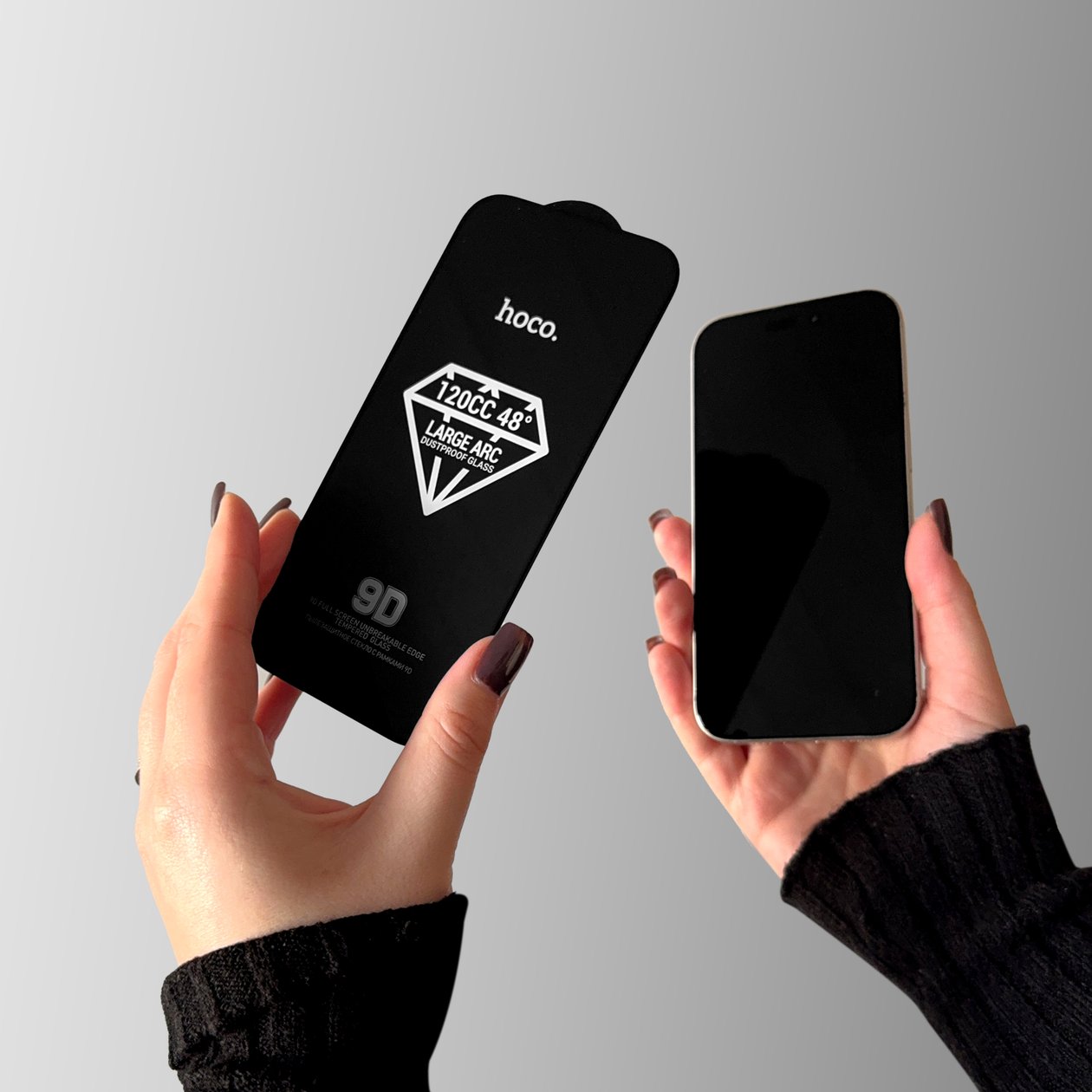Защитное стекло Hoco A34 9D Large Arc dustproof for iPhone 12/12 Pro